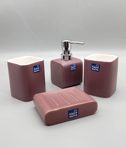 Badzubehör 4tlg set cubic - badzubehör,
