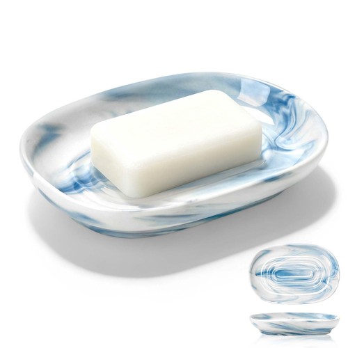 Seifenschale keramik blau oval - blau,