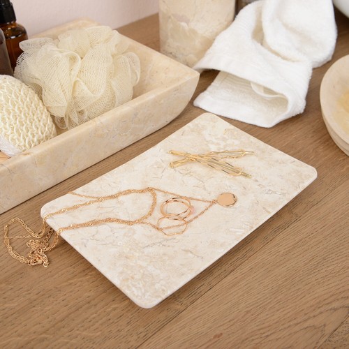 Marmor handtuch schale tablett - marmor,