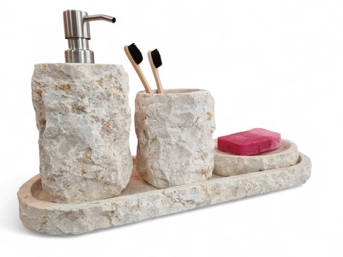Marmor badezimmer set pump - marmor,